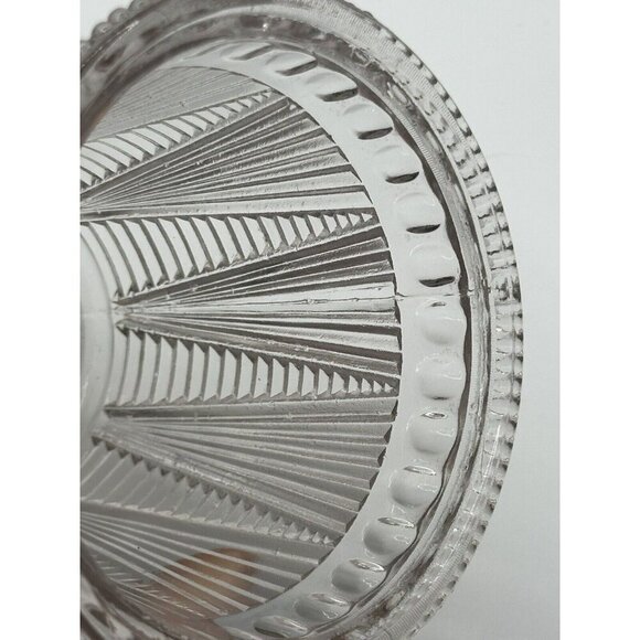 Antique EAPG 1897 McKee Adonis/Washboard/Pleat & Tuck Covered Sugar Bowl - Picture 15 of 16